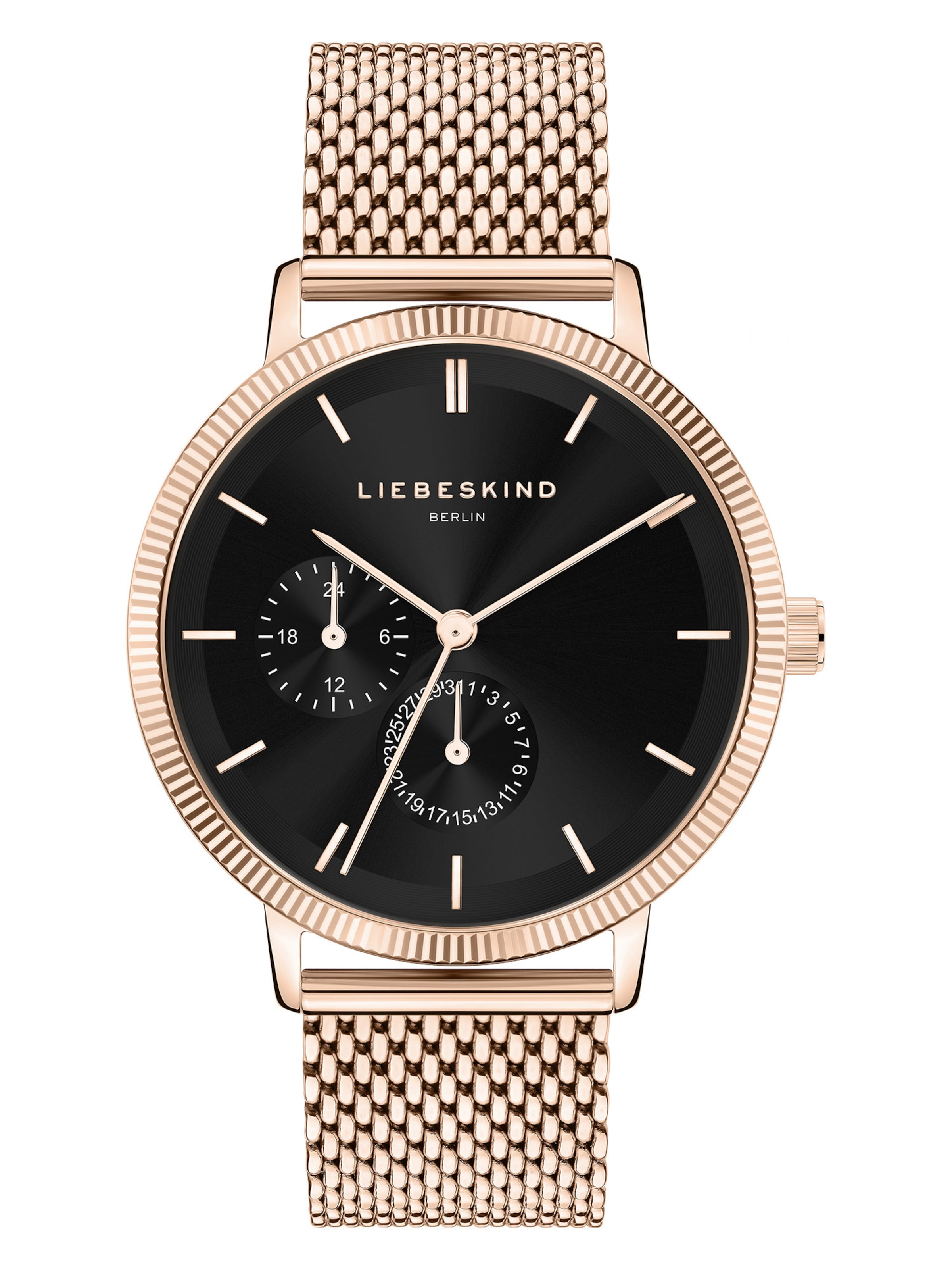 Liebeskind Berlin Uhr in Gold: Vorderseite