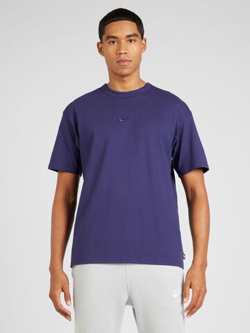 blue and purple nike shirt