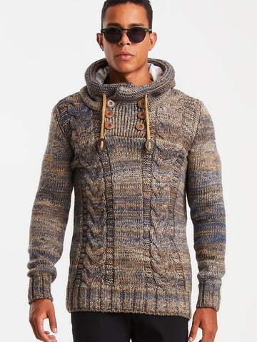 Leif Nelson Pullover in Braun: Vorderseite