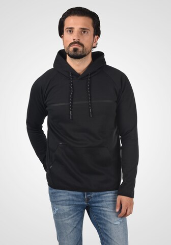 INDICODE JEANS Sweatshirt 'Nanticoke' in Zwart: voorkant
