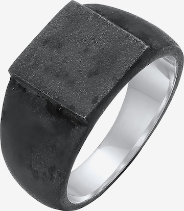 KUZZOI Ring in Schwarz: Vorderseite