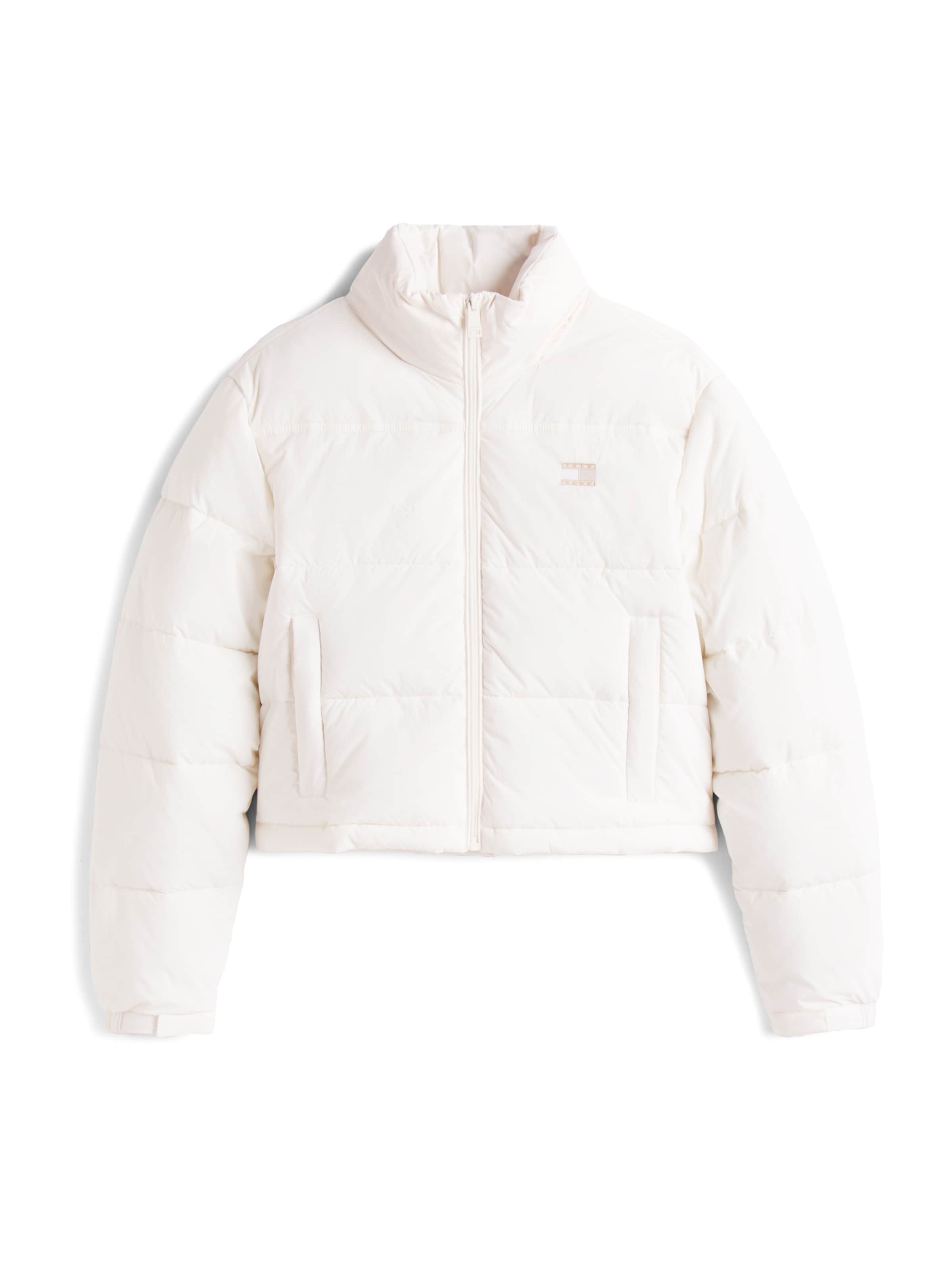 Geacă de primăvară-toamnă 'ESS' de la Tommy Jeans pe alb: față