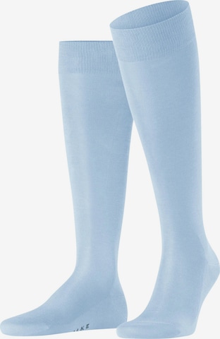 FALKE Knee High Socks 'Tiago' in Blue: front