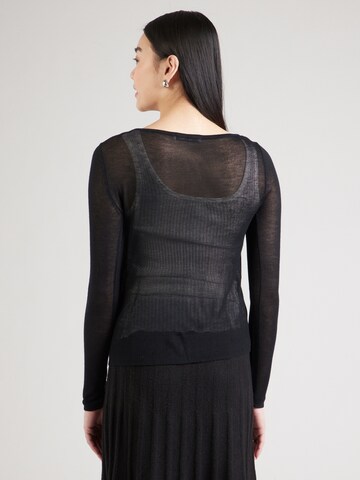 Geacă tricotată de la Abercrombie & Fitch pe negru