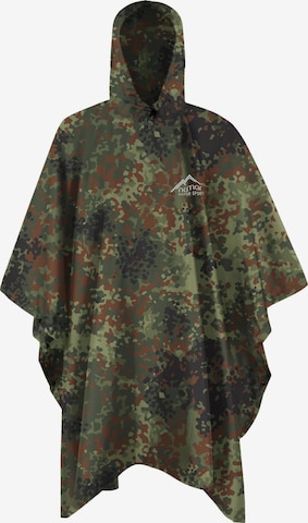 normani Regenponcho 'Derry' in Grün: Vorderseite