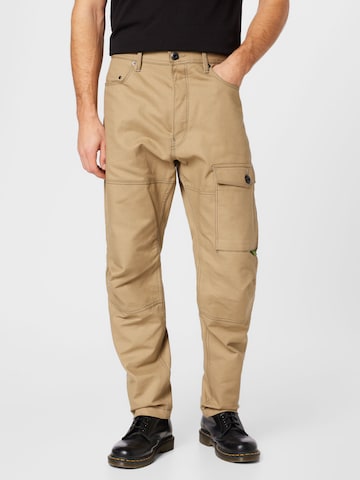 Regular Pantalon cargo G-Star RAW en beige : devant