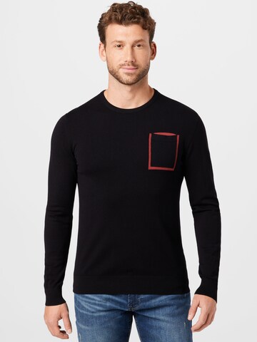 Petrol Industries Sweater in Black: front