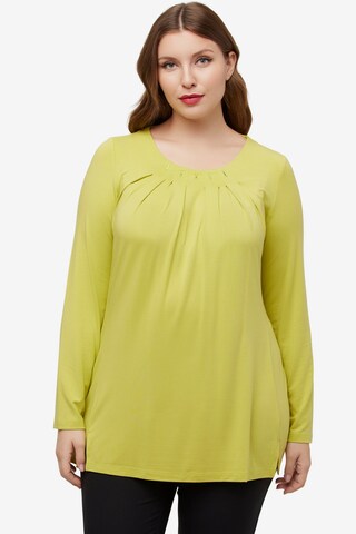 T-shirt Ulla Popken en jaune : devant