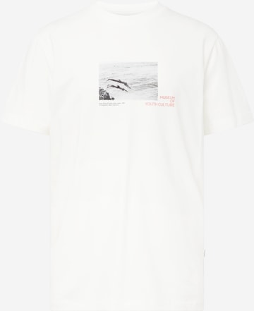 T-Shirt SELECTED HOMME en blanc : devant