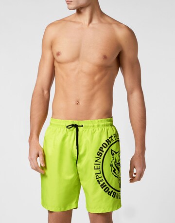 Shorts de bain 'Carbon Tiger' Plein Sport en vert