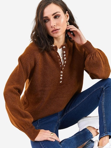 Bianco Lucci Pullover 'Pullover' in Braun: Vorderseite