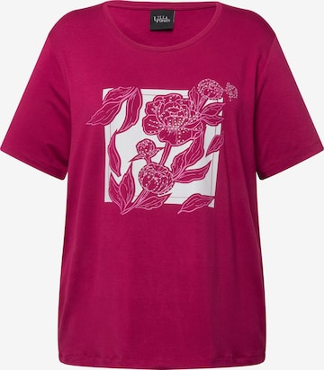 T-shirt Ulla Popken en violet : devant