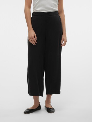 VERO MODA Wide leg Broek 'BREE' in Zwart