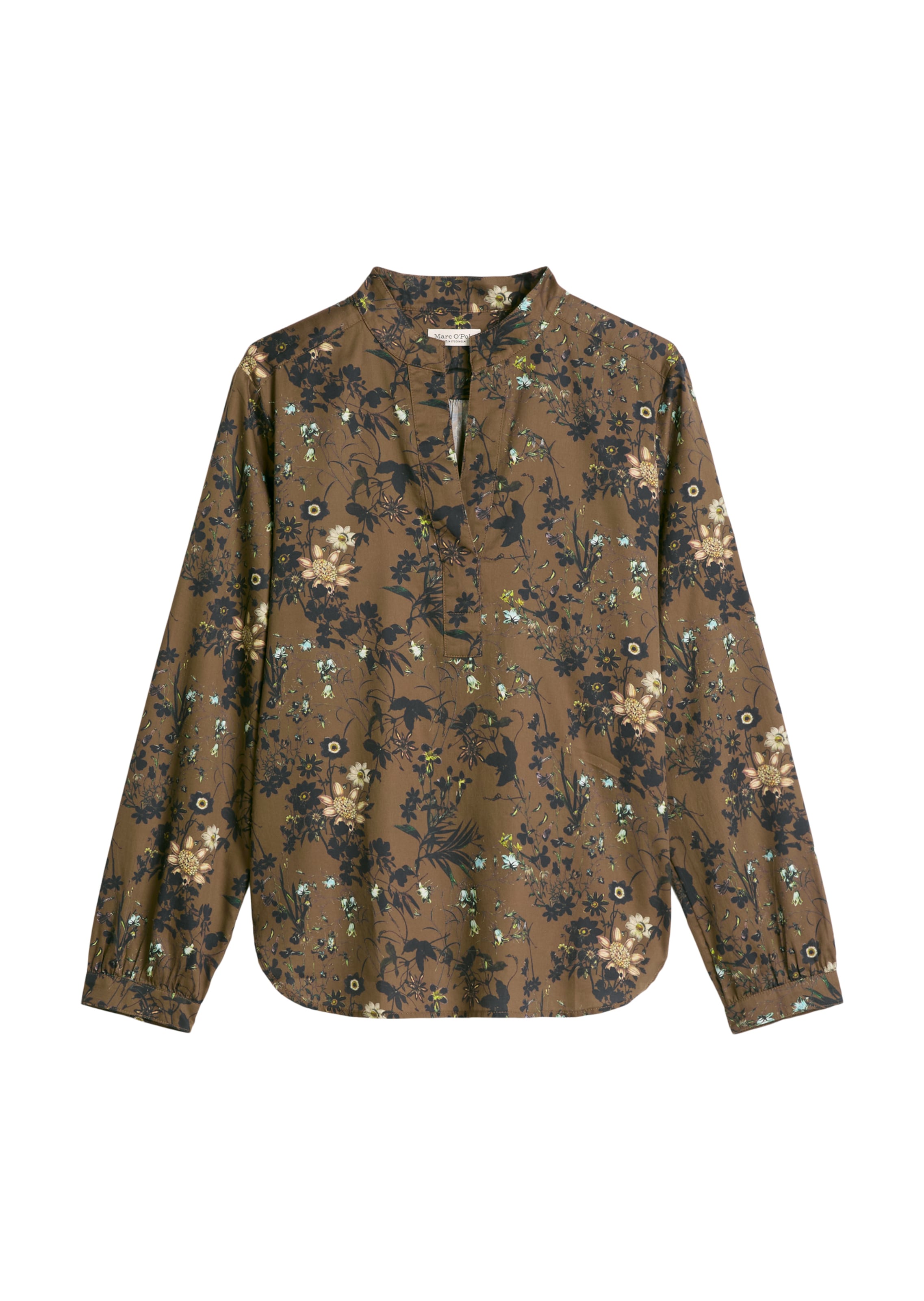 Marc O'Polo Blouse in Bruin: voorkant