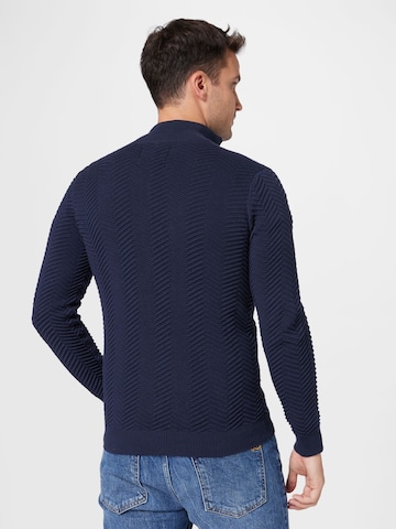 INDICODE JEANS Knit cardigan 'Huber' in Blue