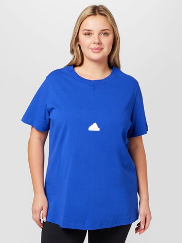 ADIDAS SPORTSWEAR - Camiseta funcional en azul: frente