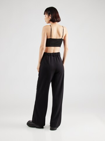 VILA Wide leg Bandplooibroek 'CLARRY' in Zwart