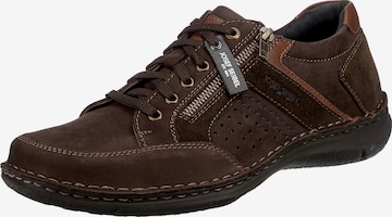 JOSEF SEIBEL Athletic Lace-Up Shoes 'Anvers' in Brown: front