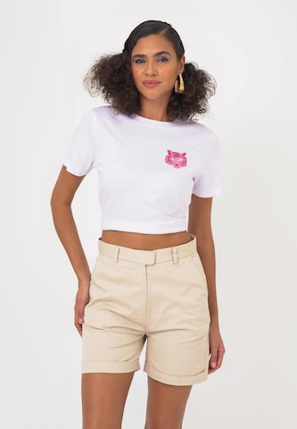 FRESHLIONS Regular Shorts 'Katarina' in Beige: Vorderseite