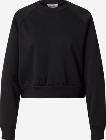 EDITED Sweatshirt 'Aura' in Zwart: voorkant