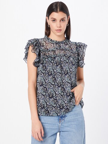 ONLY Blouse 'ASTA' in Blauw: voorkant