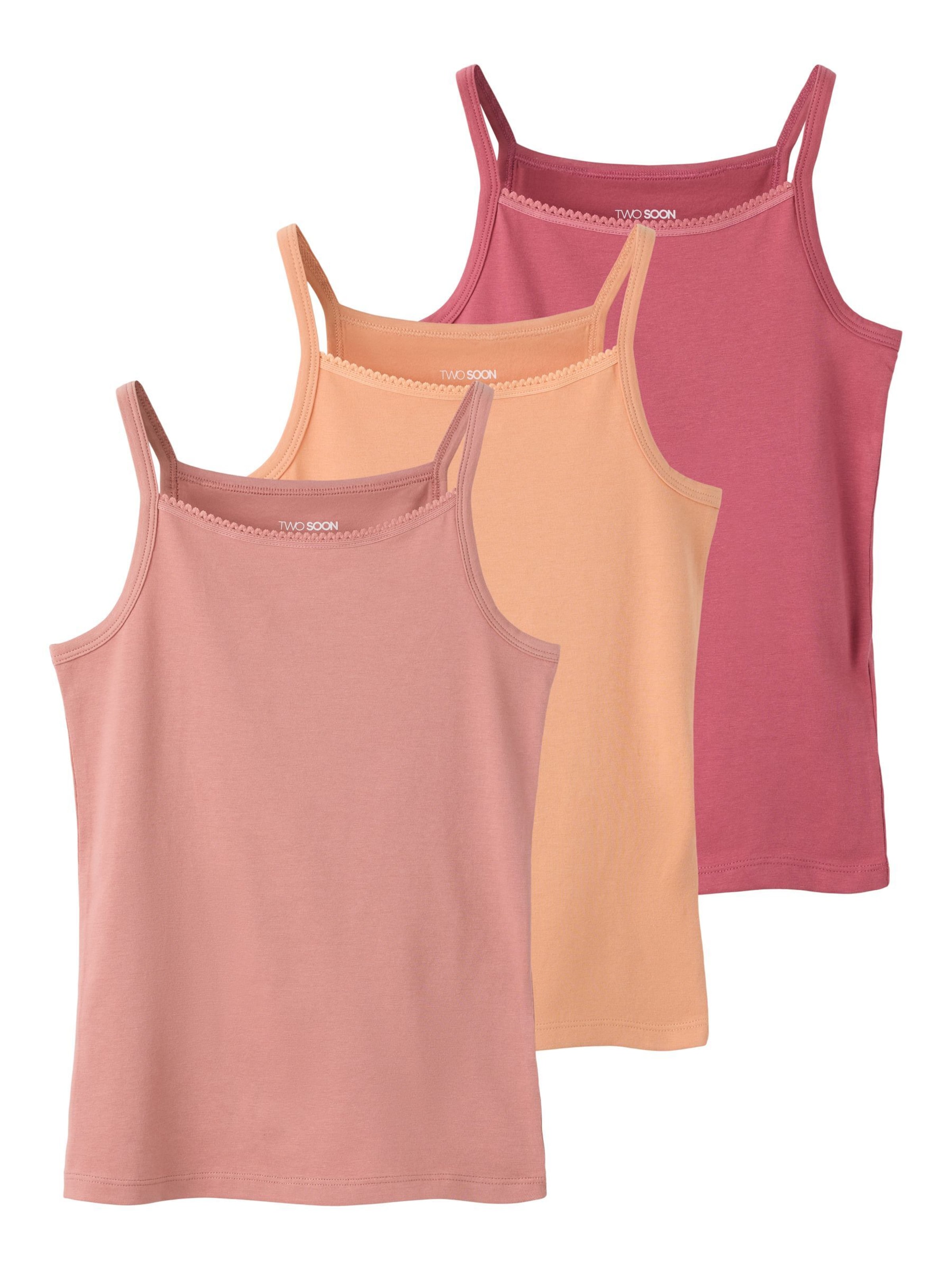 Top di TWO SOON in arancione: frontale