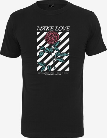 Merchcode Shirt 'Make Love Tee' in Black: front