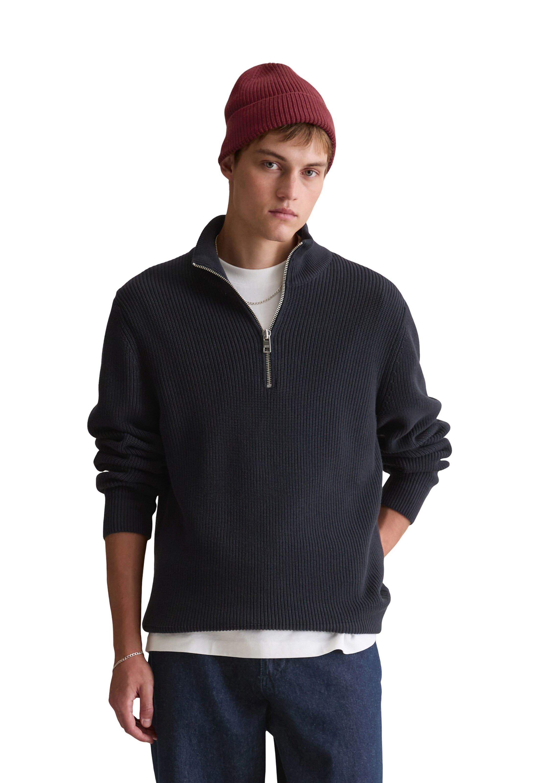 Pull-over Marc O'Polo DENIM en bleu : devant