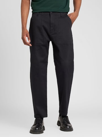 Regular Pantalon 'FATIGUE' DENHAM en bleu : devant