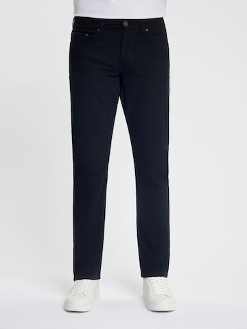 Maskovick Regular Jeans 'MASKOVICK - Clinton - Heren - Chino - Twill - Stretch Broek - Regular Fit' in Zwart: voorkant