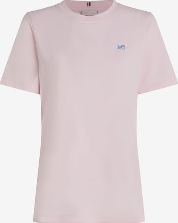 T-shirt TOMMY HILFIGER en rose : devant