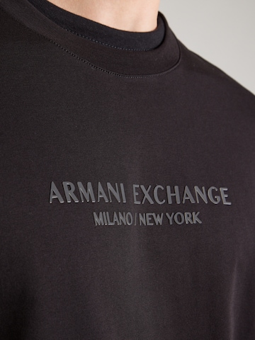 ARMANI EXCHANGE Тениска в черно