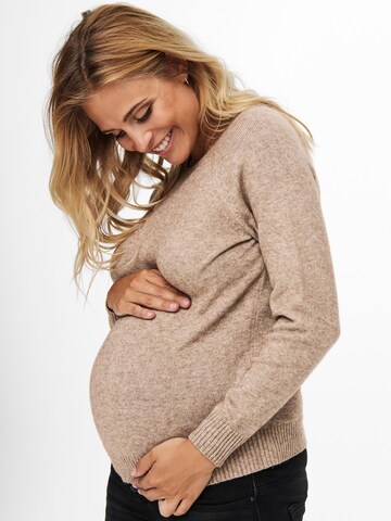 Only Maternity Pullover 'Lesly' i beige