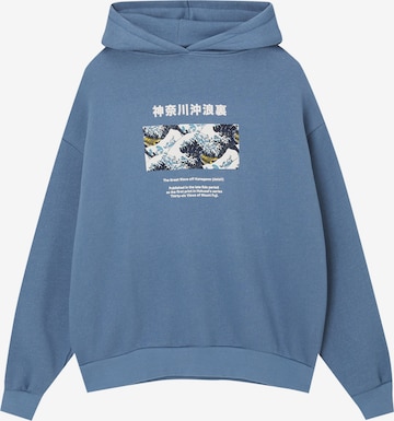 Pull&Bear Sweatshirt in Blue: front