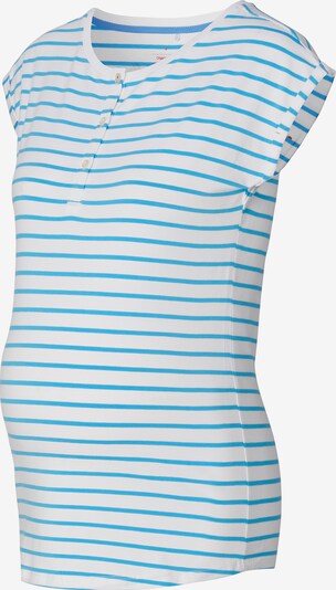 Tricou Esprit Maternity pe azur / alb, Vizualizare produs