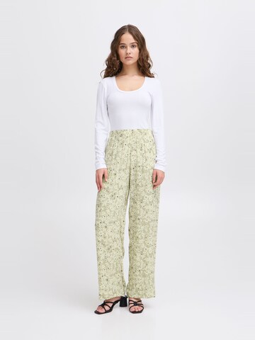 ICHI Loose fit Trousers 'Marrakech' in Green