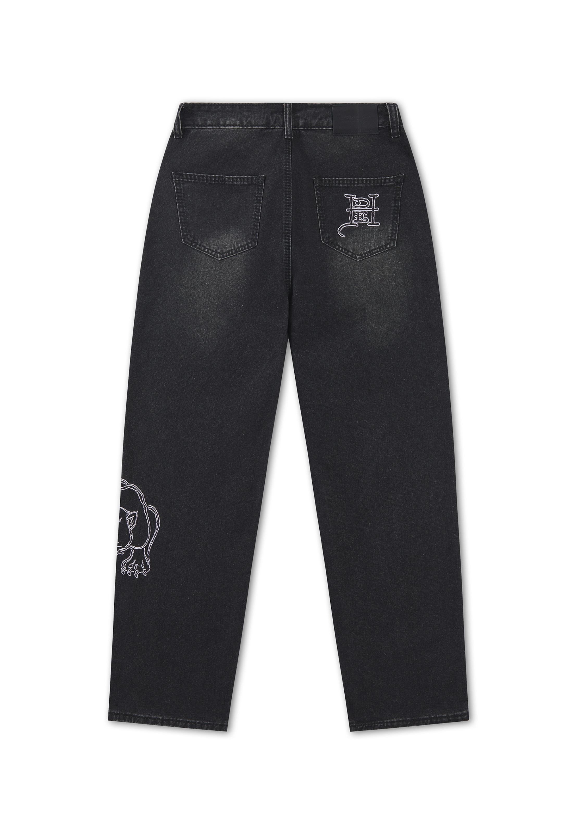 Ed Hardy Ohlapna forma Kavbojke 'Gothic Panther' | črna barva