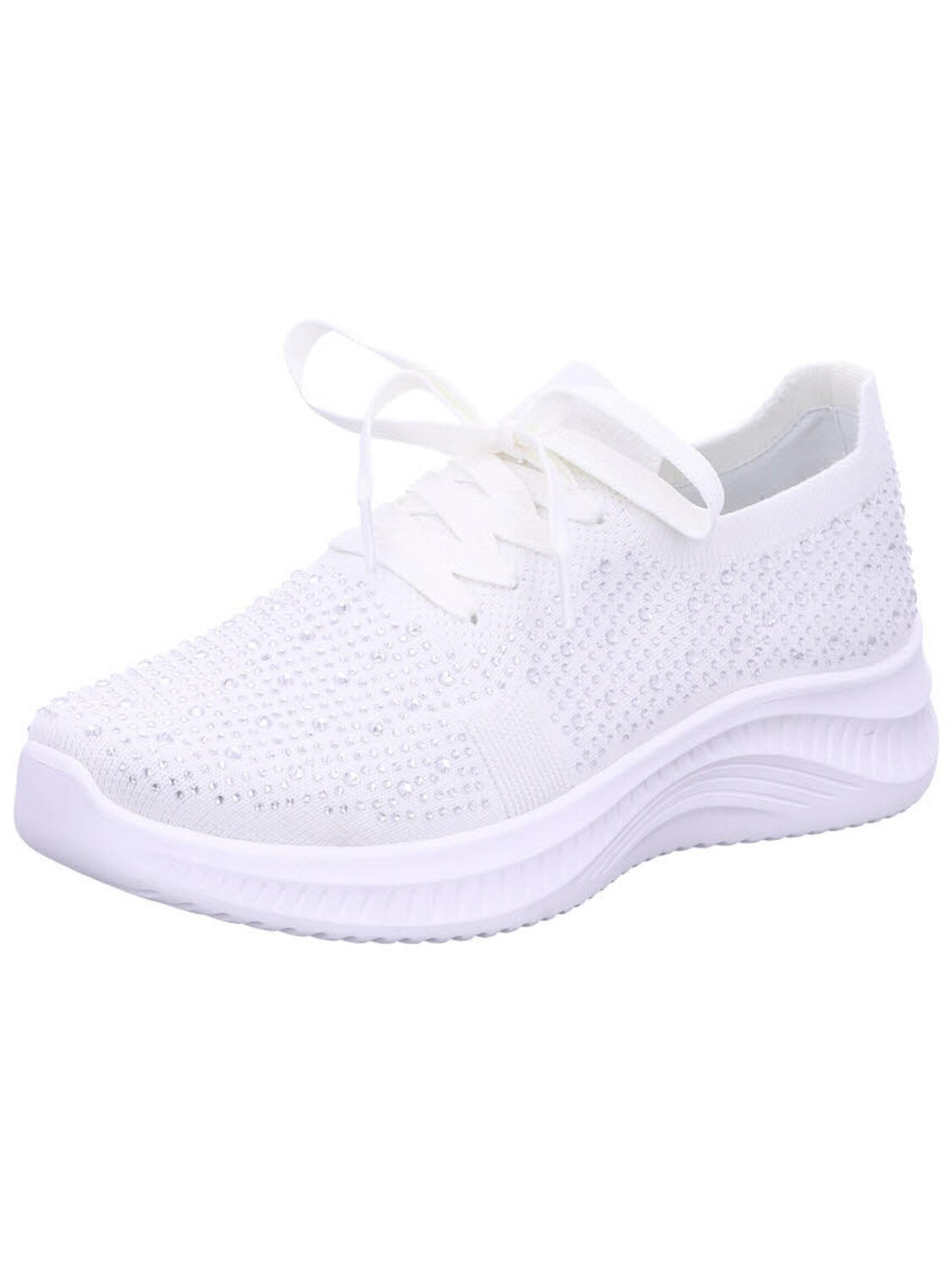 ARA Låg sneaker 'Slipper Damen 12-23204-04 Textil in weiß' i vit: framsida