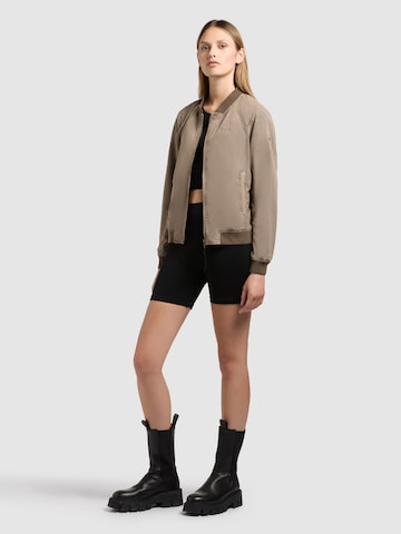 khujo Between-season jacket 'MEETS 2IN1' in Brown