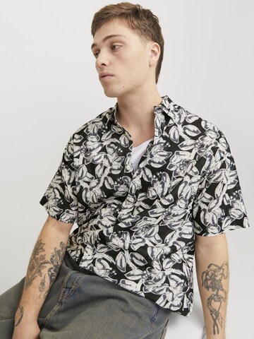 JACK & JONES Regular fit Overhemd in Zwart
