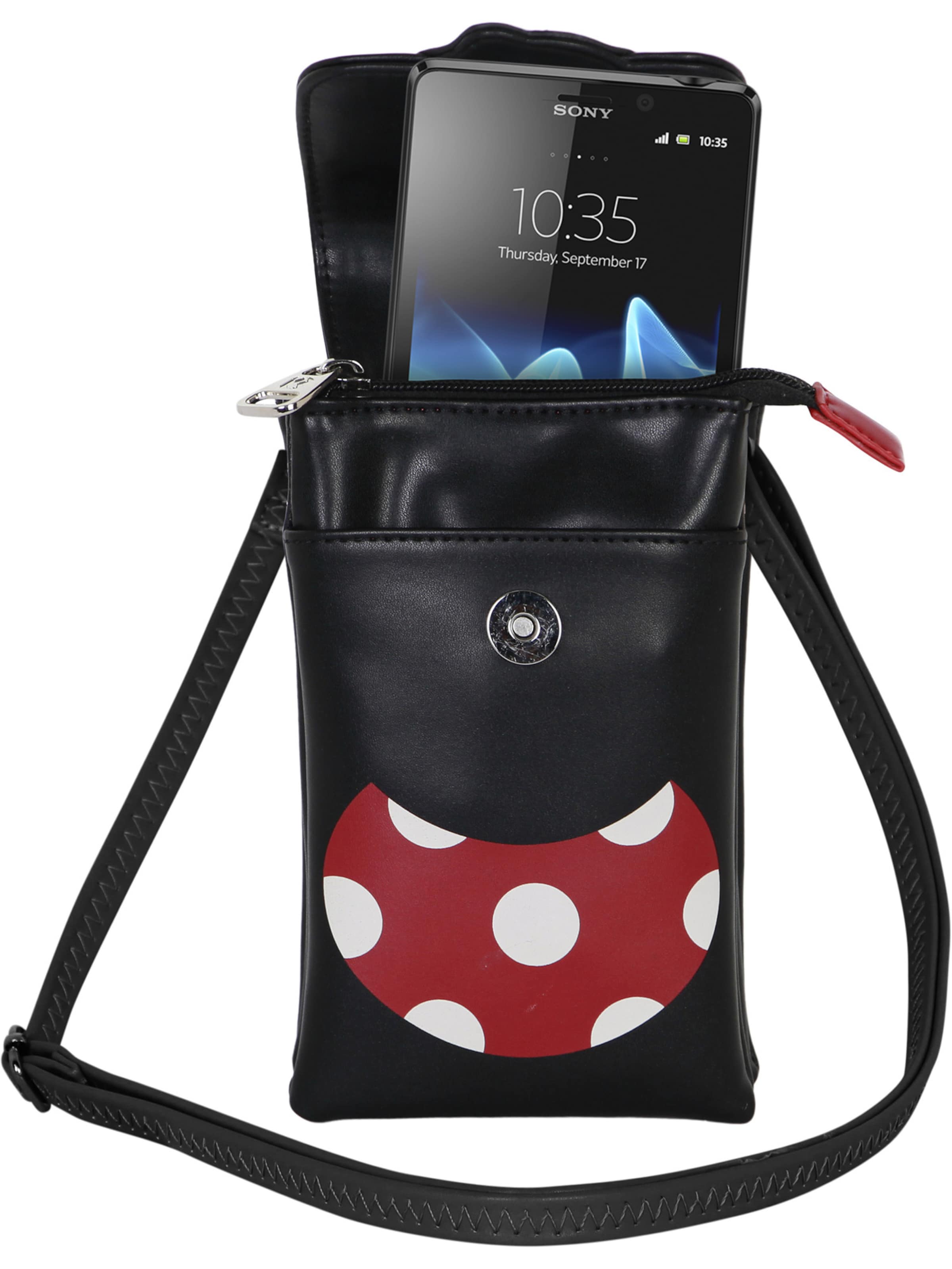 Sac à dos 'Face-Mobile Phone Bag' DISNEY en noir