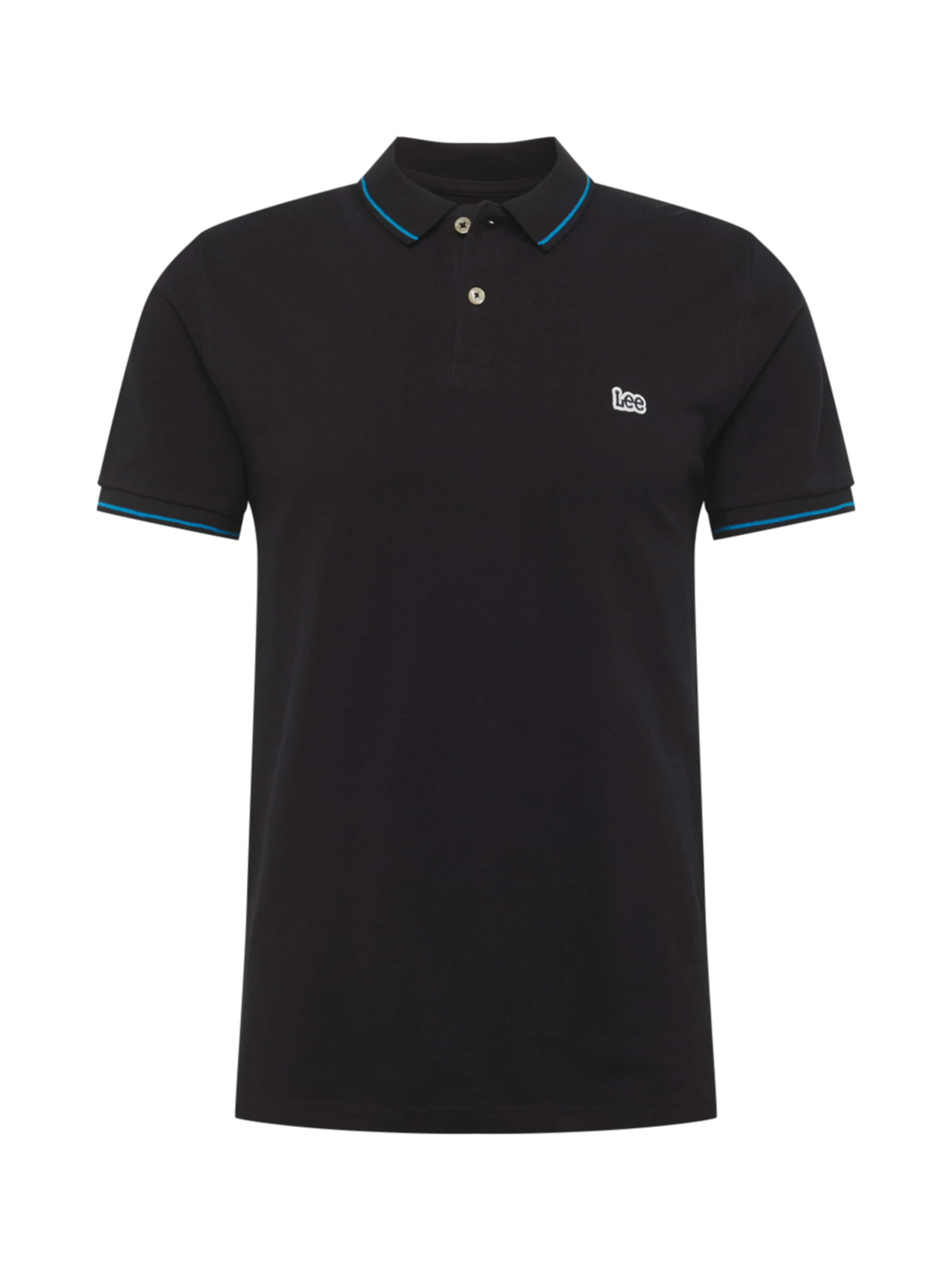 Lee Koszulka 'PIQUE POLO' w kolorze czarny: przód