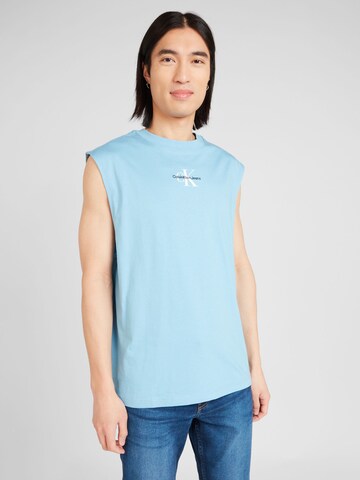 Calvin Klein Jeans - Camiseta en azul: frente