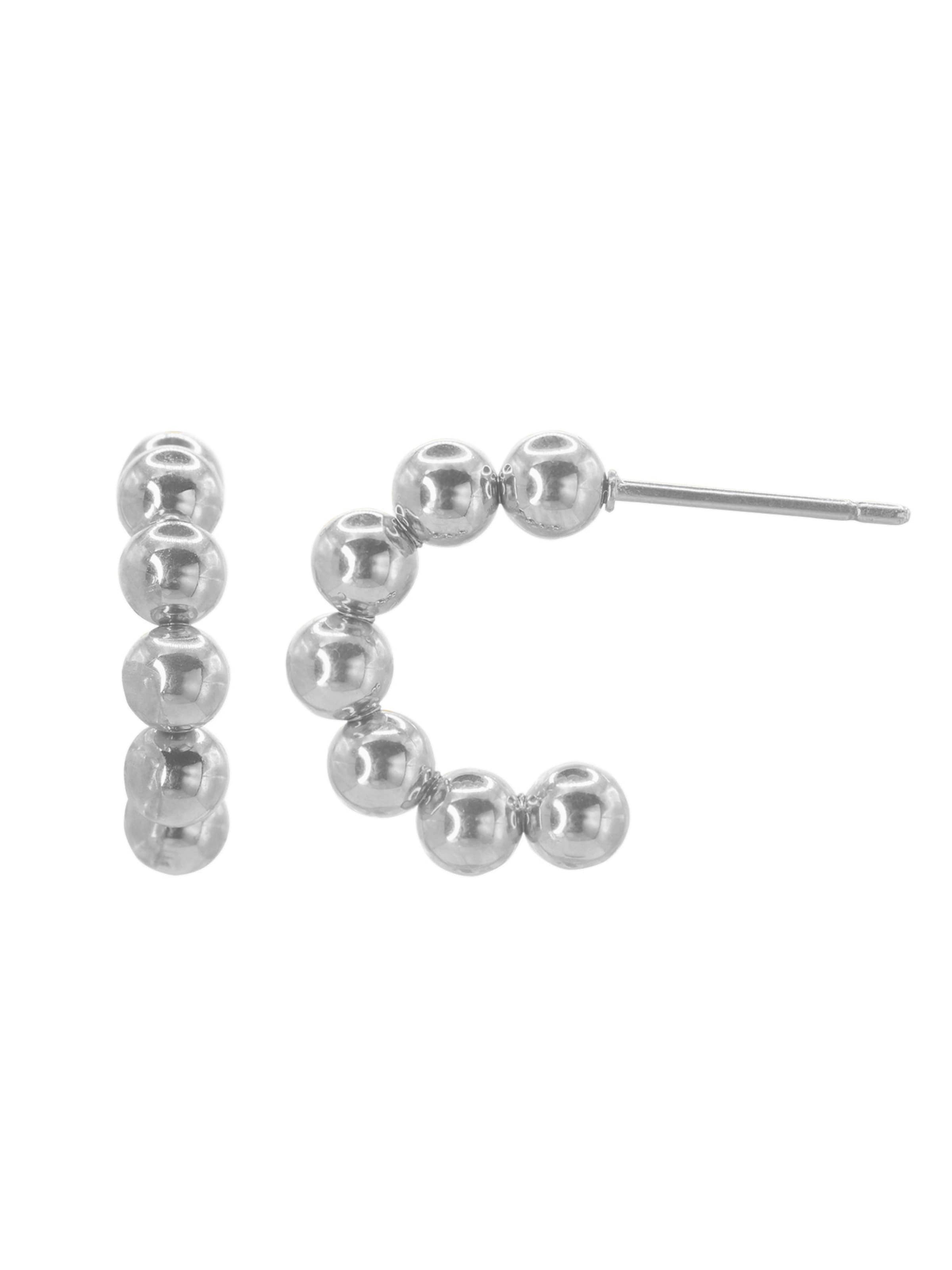 Boucles d'oreilles 'Julia' Heideman en argent : devant