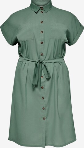 Robe-chemise 'Diega' ONLY Carmakoma en vert : devant