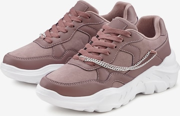 LASCANA Sneakers laag in Lila
