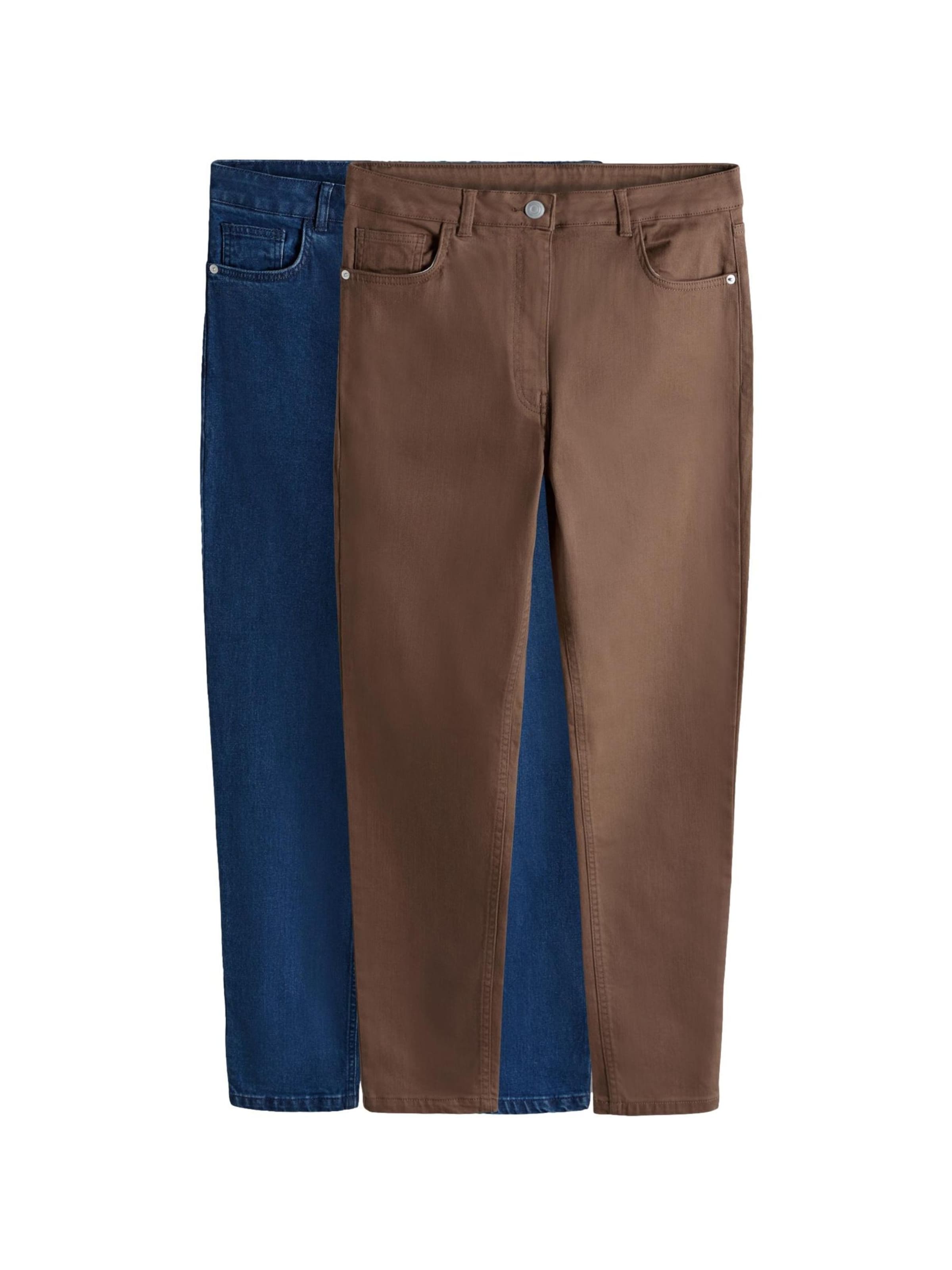 zils The Set Šaurs Džinsi: no priekšpuses