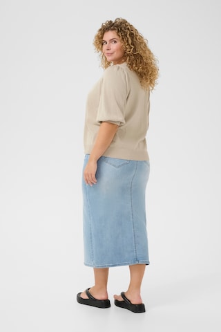 KAFFE CURVE Knit cardigan 'KCDalina' in Beige