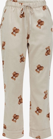 HunkemöllerPidžama hlače - siva boja: prednji dio