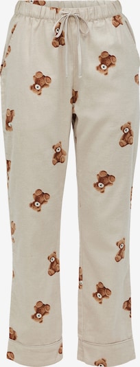 Pižaminės kelnės iš Hunkemöller, spalva – ruda / rausvai pilka / balta, Prekių apžvalga